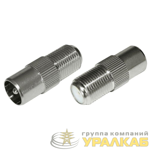 Переходник антенный гнездо F-штекер TV блист. Rexant 06-0025-A детальная картинка