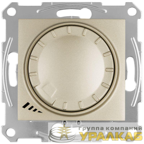 Светорегулятор (диммер) Sedna LED поворотно-нажимной универс. 4-400Вт титан SchE SDN2201268 детальная картинка
