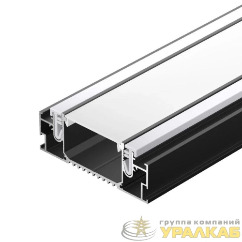 Профиль STRETCH-41-CEIL-CENTER-2000 BLACK L2000 алюм. Arlight 