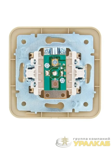 Розетка телевизионная оконечная TV СП ASTI IP20 в сборе крем. LEZARD 7081-0303-130 детальная картинка