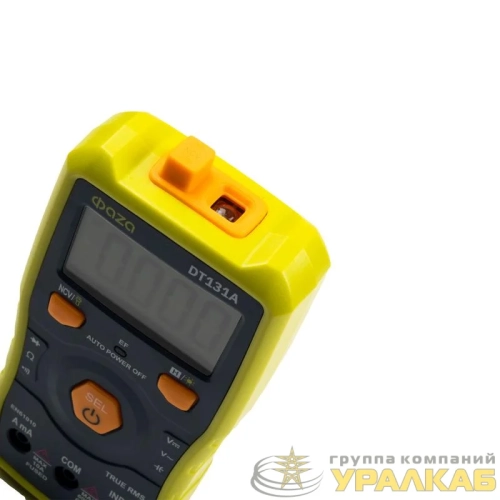 Мультиметр смарт цифровой DT131A встроен. фонарь ФАZА 