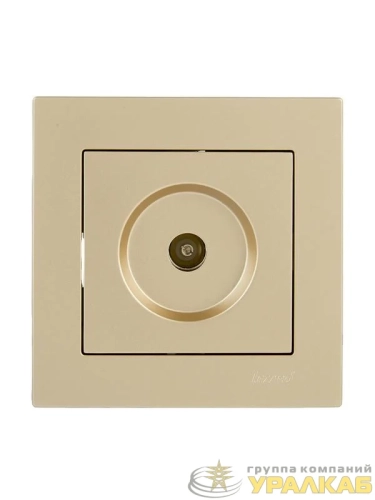 Розетка ТВ оконечная VESNA зол. LEZARD 