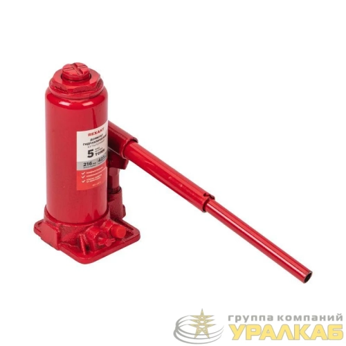 Домкрат гидравлический бутылочный 5т в пластиковом кейсе Rexant 80-0611 детальная картинка