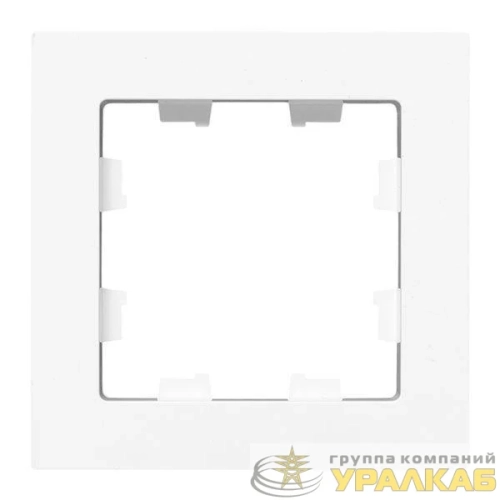 Рамка 1-м Эпика пластик бел. EKF 