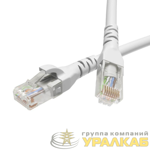 Патч-корд кат.5E U/UTP неэкранир. 4х2 LSZH 5м бел. DKC 