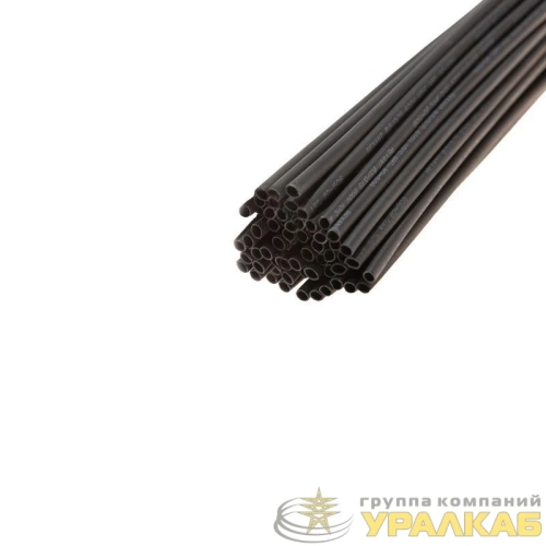 Трубка термоусадочная ТУТ нг 1.5/0.75 черн. 1м Rexant 