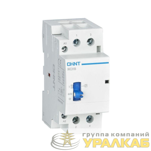 Контактор модульный NCH8-63M/11 AC 220-240В 50/60Гц ручное управление (R) CHINT 257448