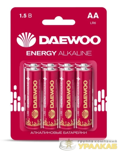 Элемент питания алкалиновый AA/LR6 1.5В Energy Alkaline 2021 BL-8 (уп.8шт) DAEWOO 5031081 детальная картинка
