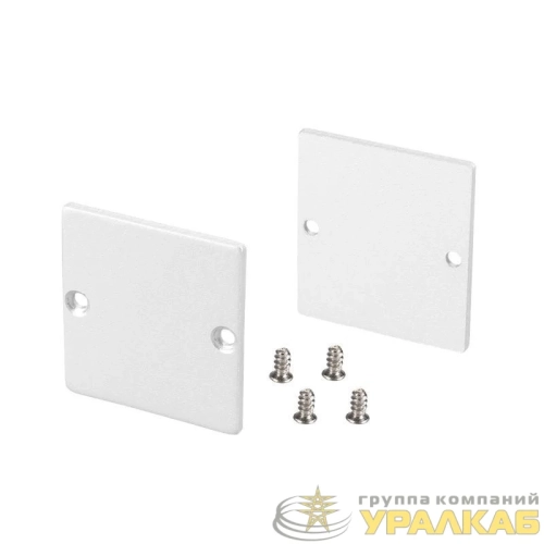 Заглушка SL-LINE-3638-LW WHITE глухая металл (уп.2шт) Arlight 