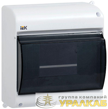 Корпус ОП КМПн 2/6 Krepta 3 IP30 для 6-х авт. выкл. прозр. крышка пластик. бел. IEK MKP42-N-06-30-09