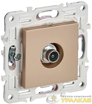 Розетка TV оконечная SKANDY SK-A12Sa песочн. IEK SK-A10-O-K98