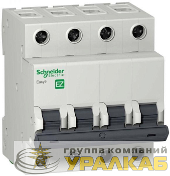 Выключатель автоматический модульный 4п C 40А 4.5кА EASY9 =S= SchE EZ9F34440