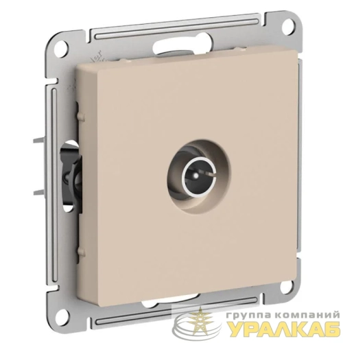 Розетка телевизионная проходная TV AtlasDesign 4дБ механизм песочн. SE 