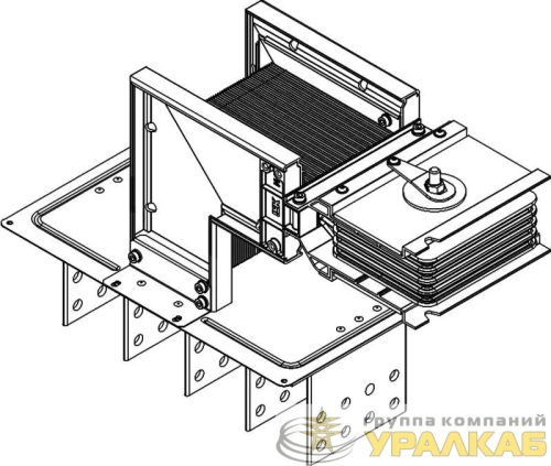 Секция фланцевая прав. Тип1 2500А Al 3L+N+PER IP55 тран. IEK LB-2500A4-35-F-FR1 детальная картинка