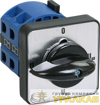 Переключатель кулачковый ПКП10-53/О 10А на 3 полож. Uc-O-Ua-Ub 400В IEK BCS13-010-5