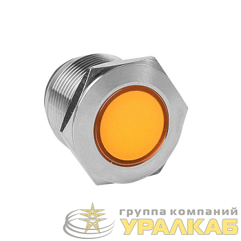 Лампа сигнальная S-Pro67 19мм желт. 24В EKF s-pro67-332