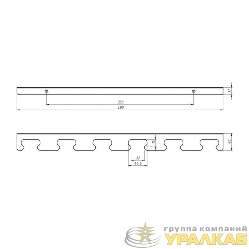 Держатель для ручного инструмента с гладкими ручками настенный черн. Rexant 
