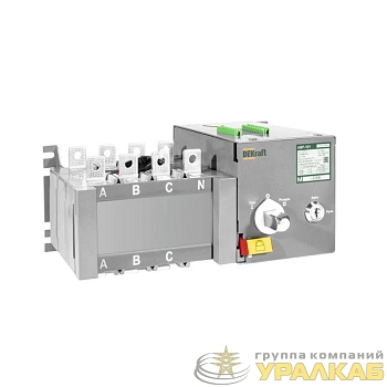Ввод резерва автоматический АВР АВР-102 2п 125А 10кА на реверс. выкл.-разъед. с мотор. приводом DEKraft 