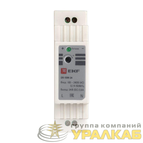 Блок питания 24В DR-15W-24 PROxima EKF dr-15w-24 детальная картинка