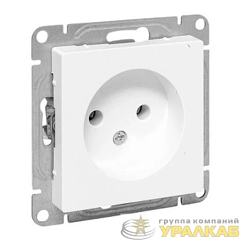 Розетка СП Эпика 16А без заземл. без шторок механизм бел. EKF 
