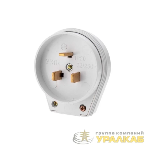 Вилка ВШ для электрической плиты 32А 250 В 2Р+РЕ бел. Rexant 11-8931 детальная картинка