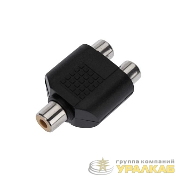 Переходник 1 гнездо RCA-2 гнезда RCA REXANT 14-0422